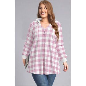 New FlyCurvey Ladies Hooded Sweater Size Large